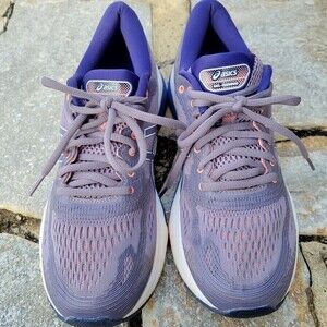 Asics Gel Nimbus 21 Flytefoam Lavender Grey Running Women Sneakers Shoe Size 9